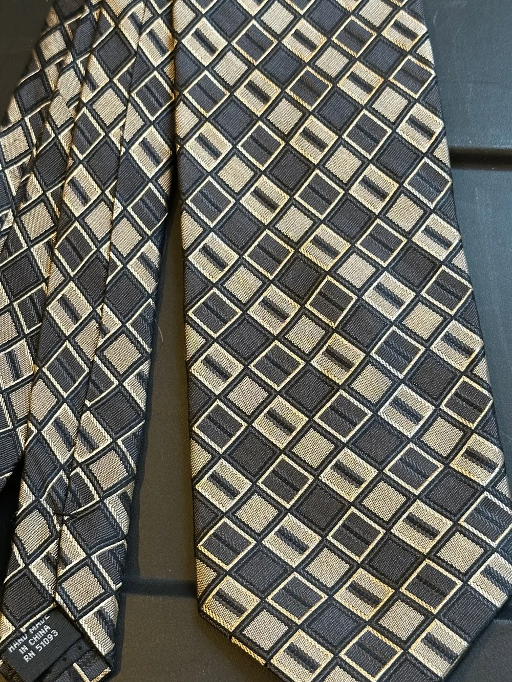 Men's Geometric Tie Croft & Barrow Hand made